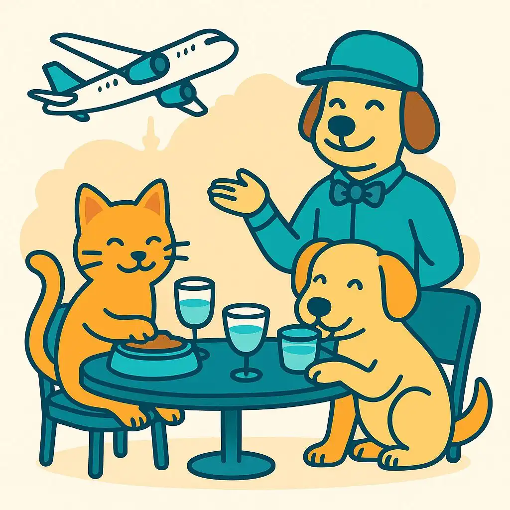 Услуги по контролю питания и воды для питомцев в дороге