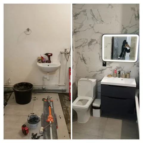 Укладка плитки и сантехнические работы в санузле под ключ - Ремонтные работы в Оренбург