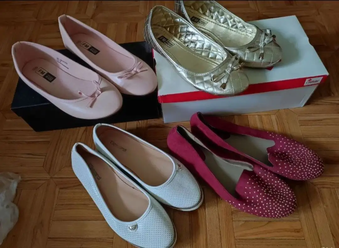 Балетки розовые и белые 37-39 размер - Обувь (Одежда) в Оренбург