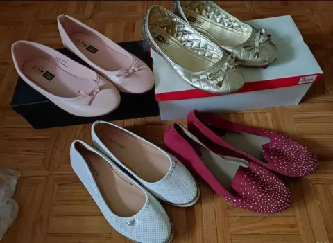 Балетки розовые и белые 37-39 размер - Аксессуары в Оренбург