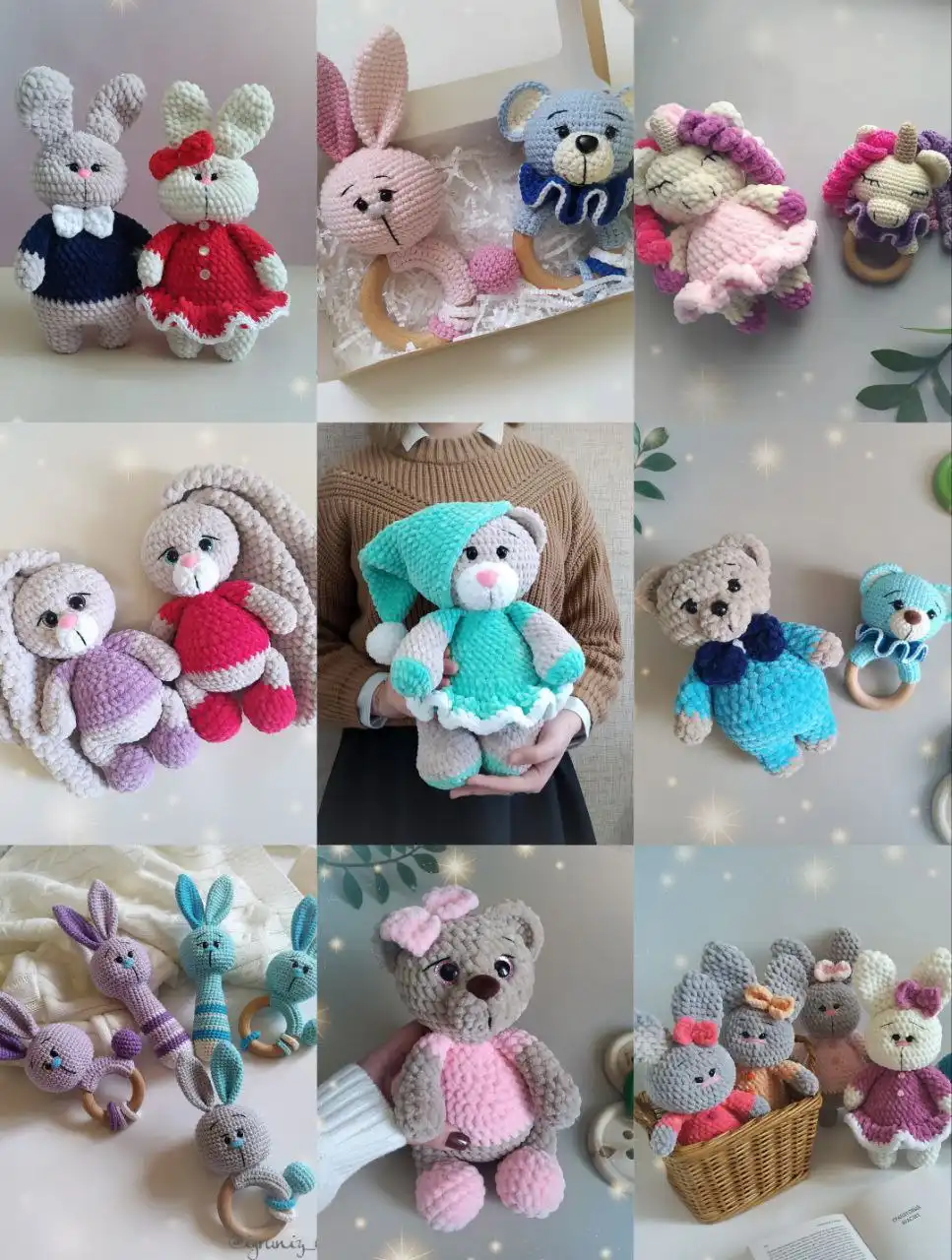 Вязаные игрушки ручной работы с именной вышивкой - Рукоделие (Хобби и отдых) в Братск