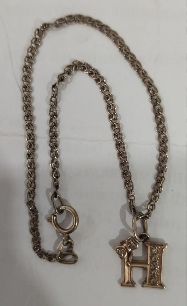 Продажа серебряной подвески и браслета с позолотой - Ювелирные изделия (Барахолка) в Братск