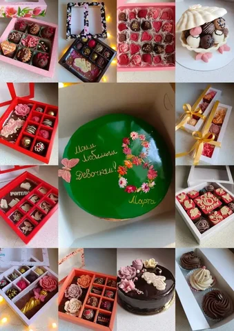 Тематические наборы трюфелей и капкейков к 8 марта - Кулинария/Выпечка в Братск