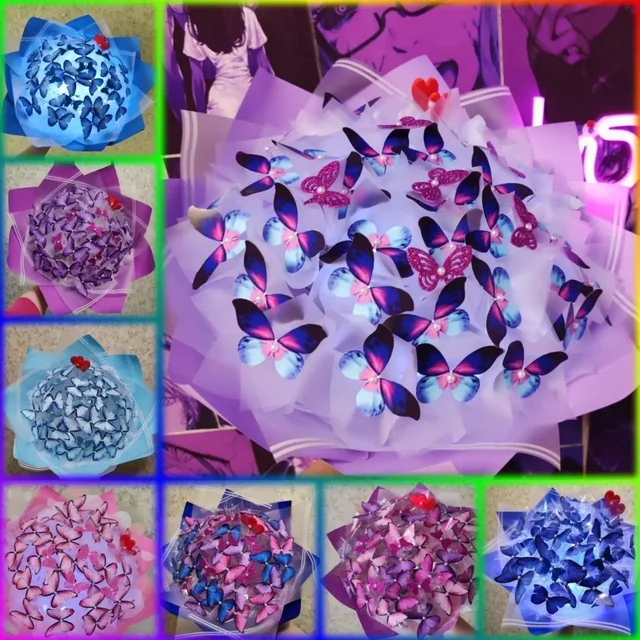 Букет из светящихся бабочек - Рукоделие и handmade в Братск