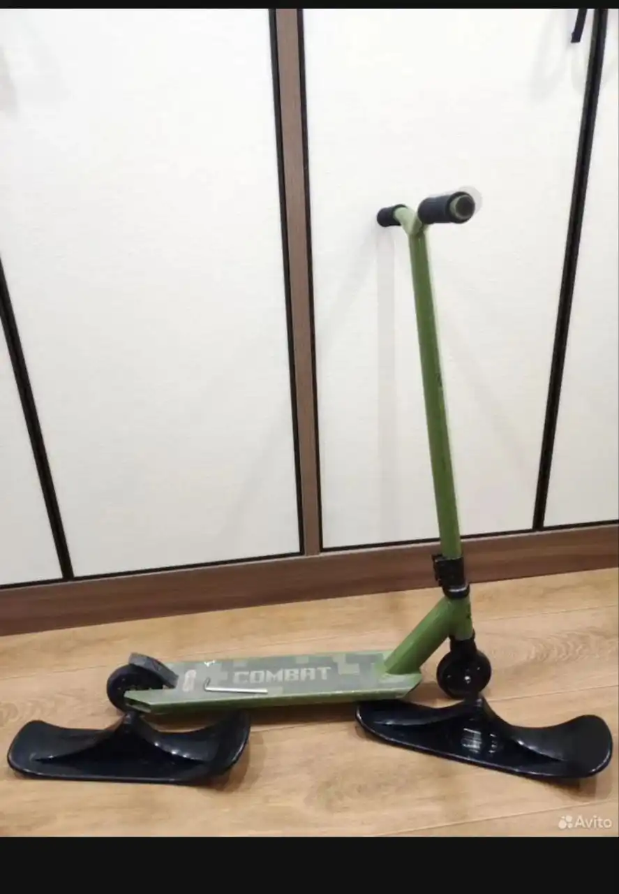 Снегокат-самокат трюковой 2-в-1 для детей