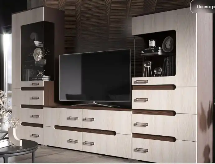 Гостиная ВИГО в цвете Серый камень/Мадлен белый - Мебель (Барахолка) в Ульяновск