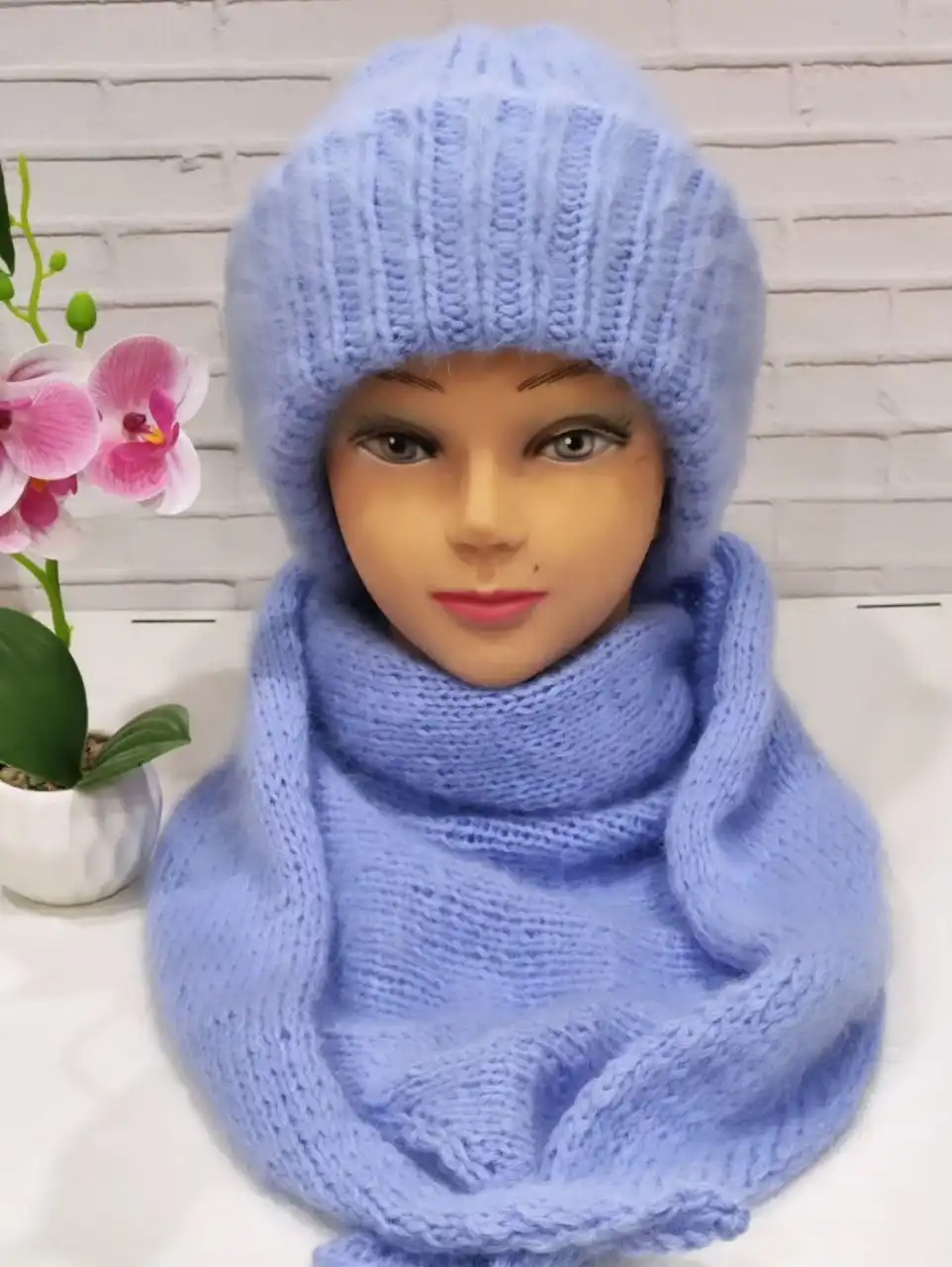 Шапка и батукс из пуха норки ручной работы - Головные уборы (Одежда) в Ульяновск