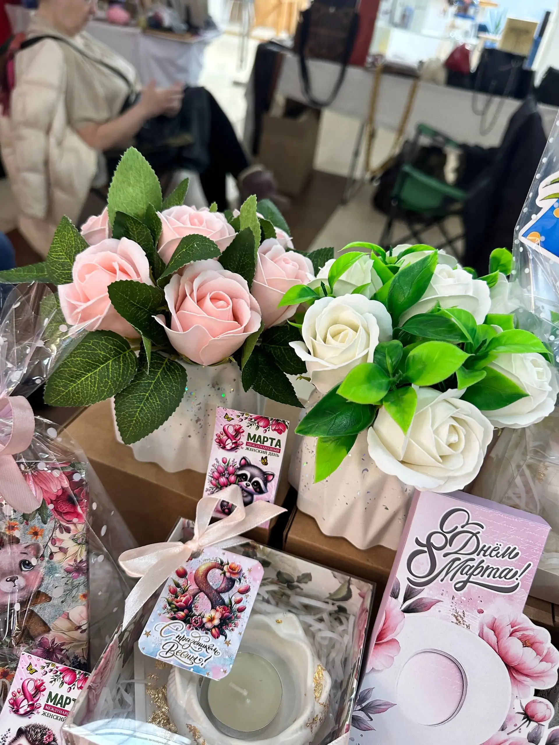 Подарки к 8 марта: наборы из гипса, сладкие подарки, букеты из мыльных роз - Подарки (Хобби и отдых) в Ульяновск