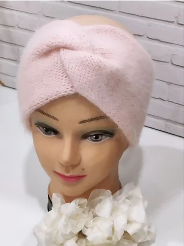 Повязка на голову из ангора ручной работы под заказ - Ткани в Ульяновск