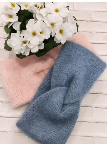 Повязки на голову из ангоры ручной работы - Ткани в Ульяновск