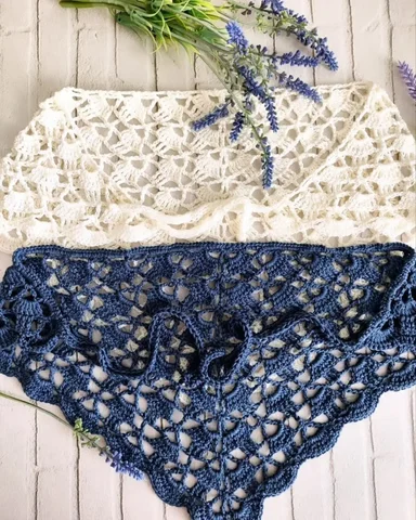 Вязаная кружевная косынка тренд сезона - Медицинские товары в Ульяновск