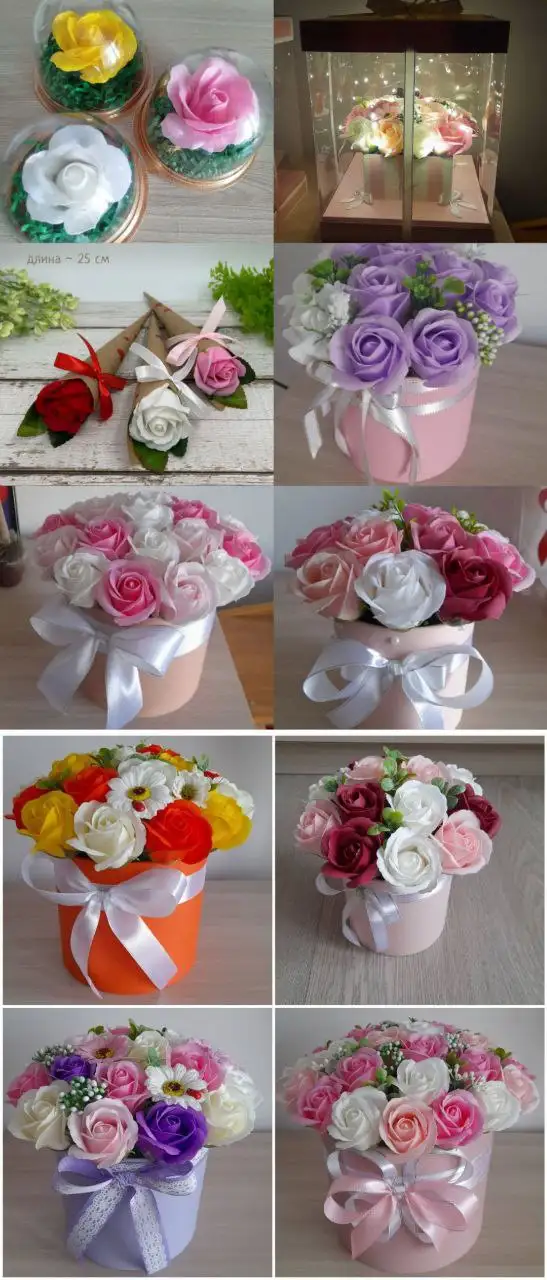 Изготовление букетов из мыльных роз - Изготовление подарков (Услуги) в Ульяновск