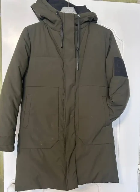 Пуховик б/у теплый размер S-M - частное объявление в Краснодар