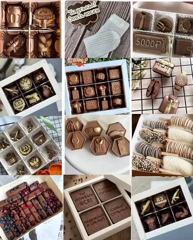 Наборы к 23 февраля: голубика, гранат, банан в шоколаде, конфеты, меренговый рулет - Хендмейд в Краснодар