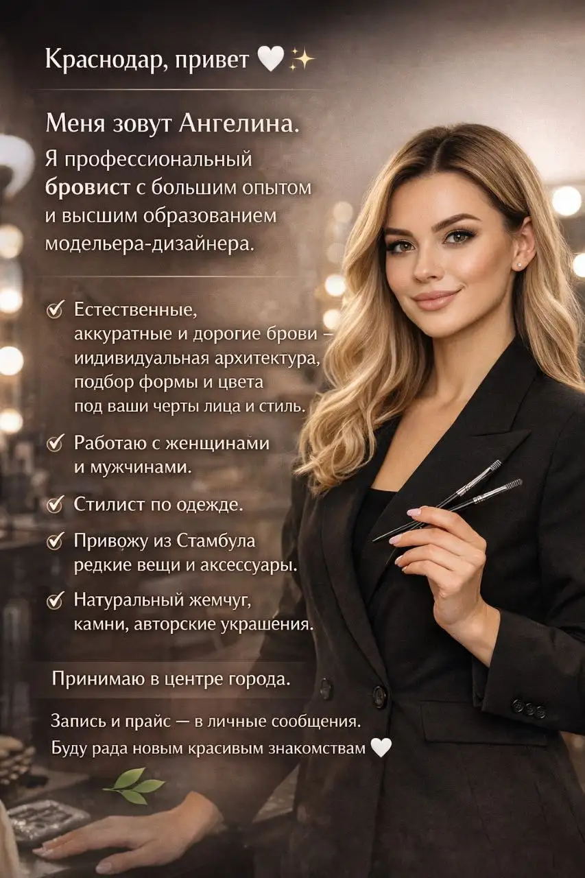 Услуги бровиста и стилиста в Краснодаре - Красота и здоровье (Услуги) в Краснодар