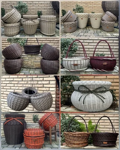 Кашпо и корзины из искусственного ротанга - Шторы и жалюзи в Краснодар