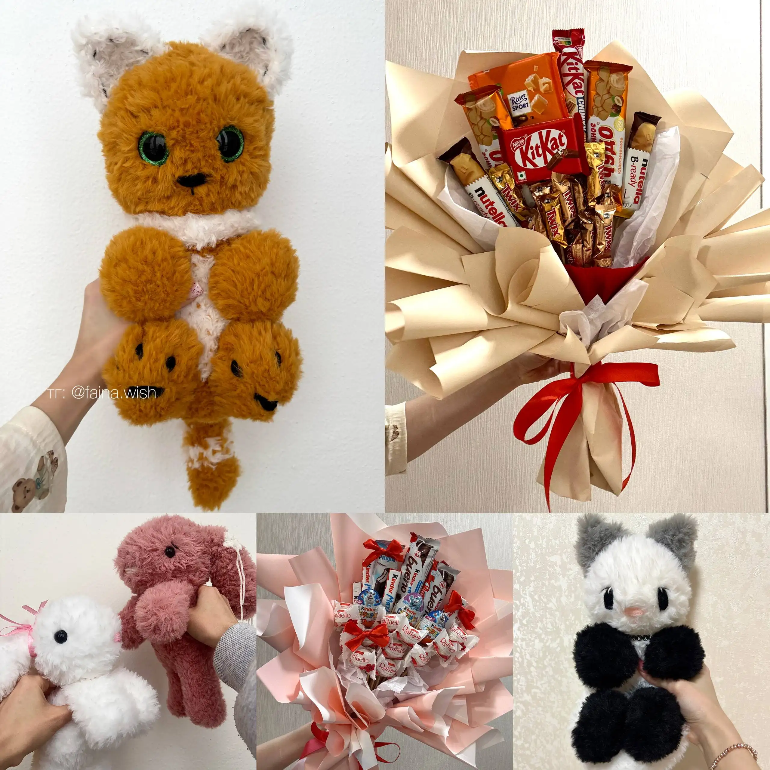 Вязаные игрушки, киндер-боксы и сладкие букеты от Фаины - Рукоделие (Хобби и отдых) в Краснодар