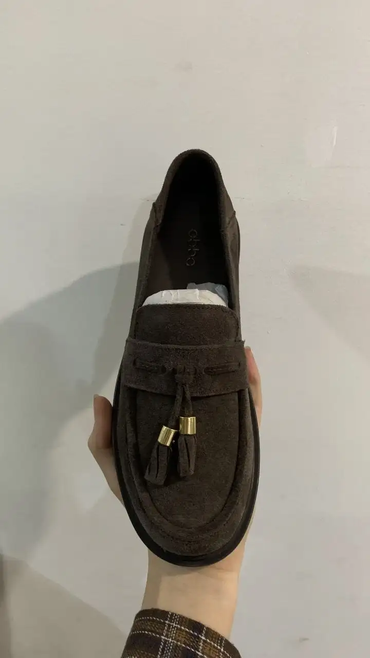 Замшевые лоферы на низком каблуке размер 39 - Обувь (Одежда) в Краснодар