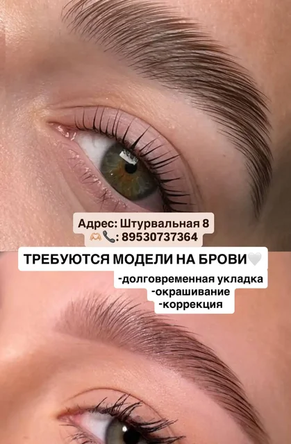 Требуются модели на ламинирование+окрашивание бровей - частное объявление в Краснодар