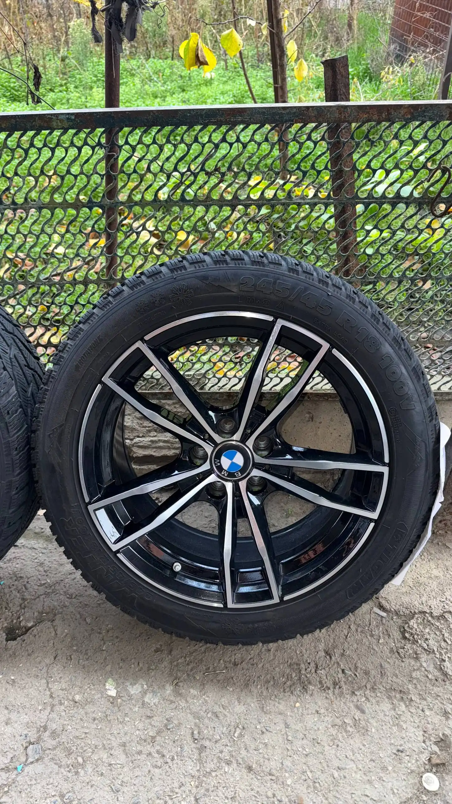 Диски на зимней резине BMW с датчиком давления