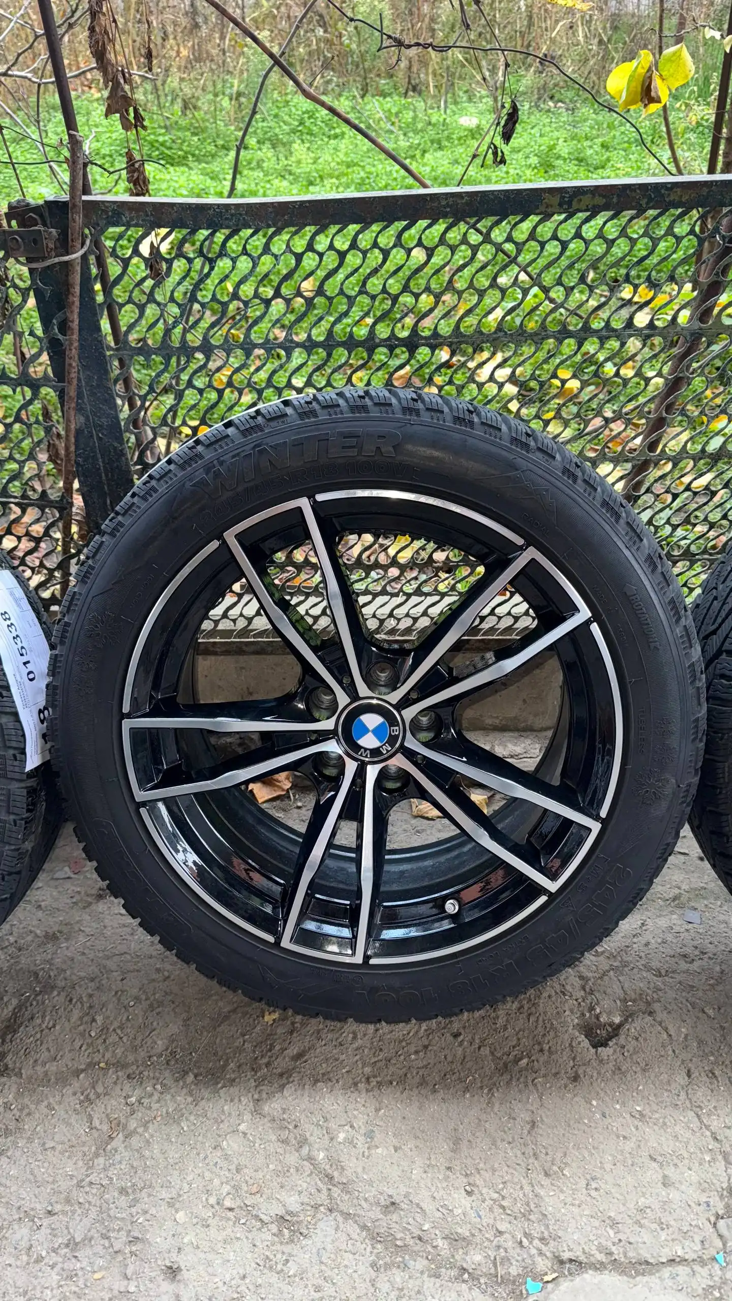 Диски на зимней резине BMW с датчиком давления