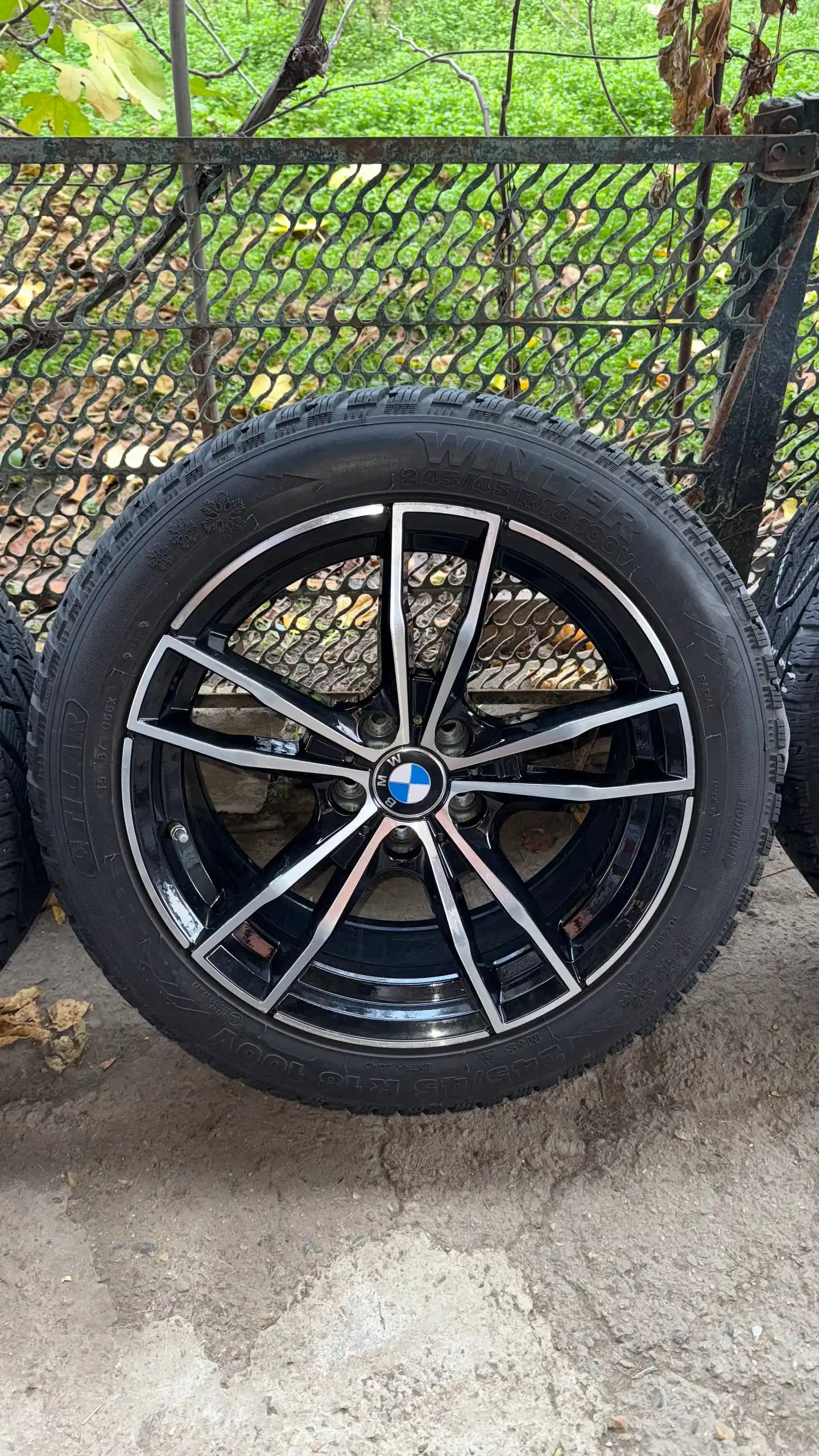 Диски на зимней резине BMW с датчиком давления