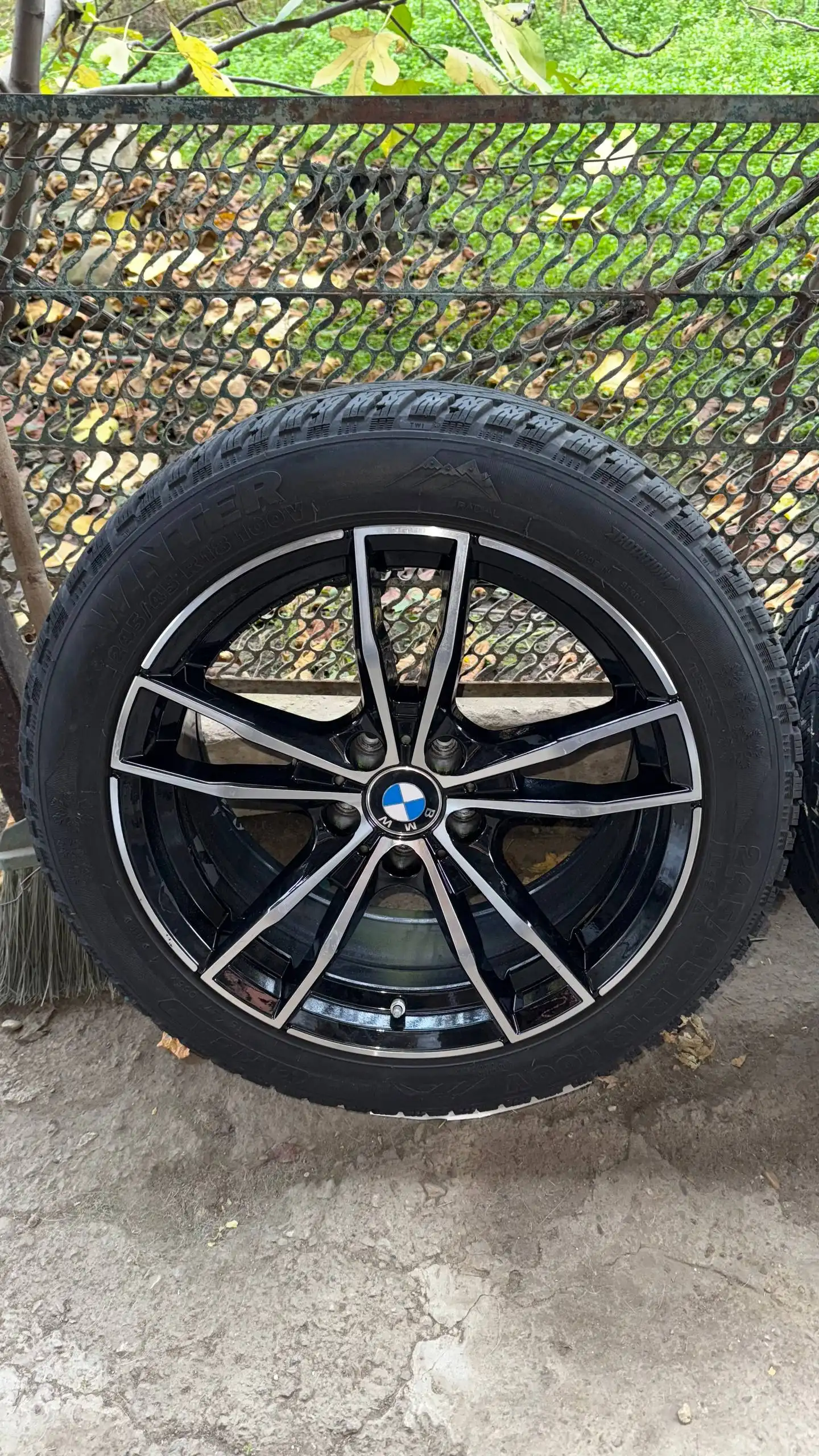 Диски на зимней резине BMW с датчиком давления