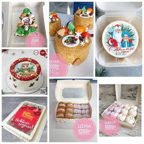 Заказы на торты и сладости к Новому году и дням рождения - Работа в Краснодар