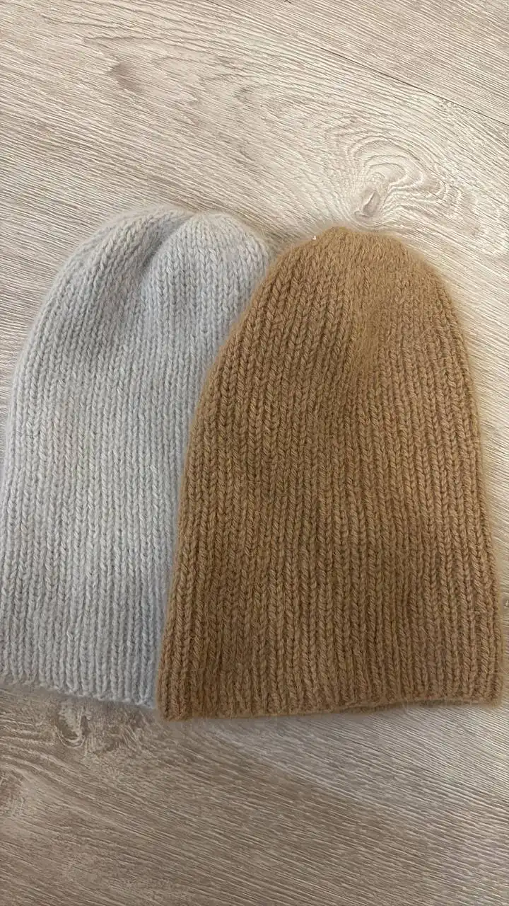 Шапки ручной вязки из шерсти, ангоры и пуха норки - Головные уборы (Одежда) в Краснодар