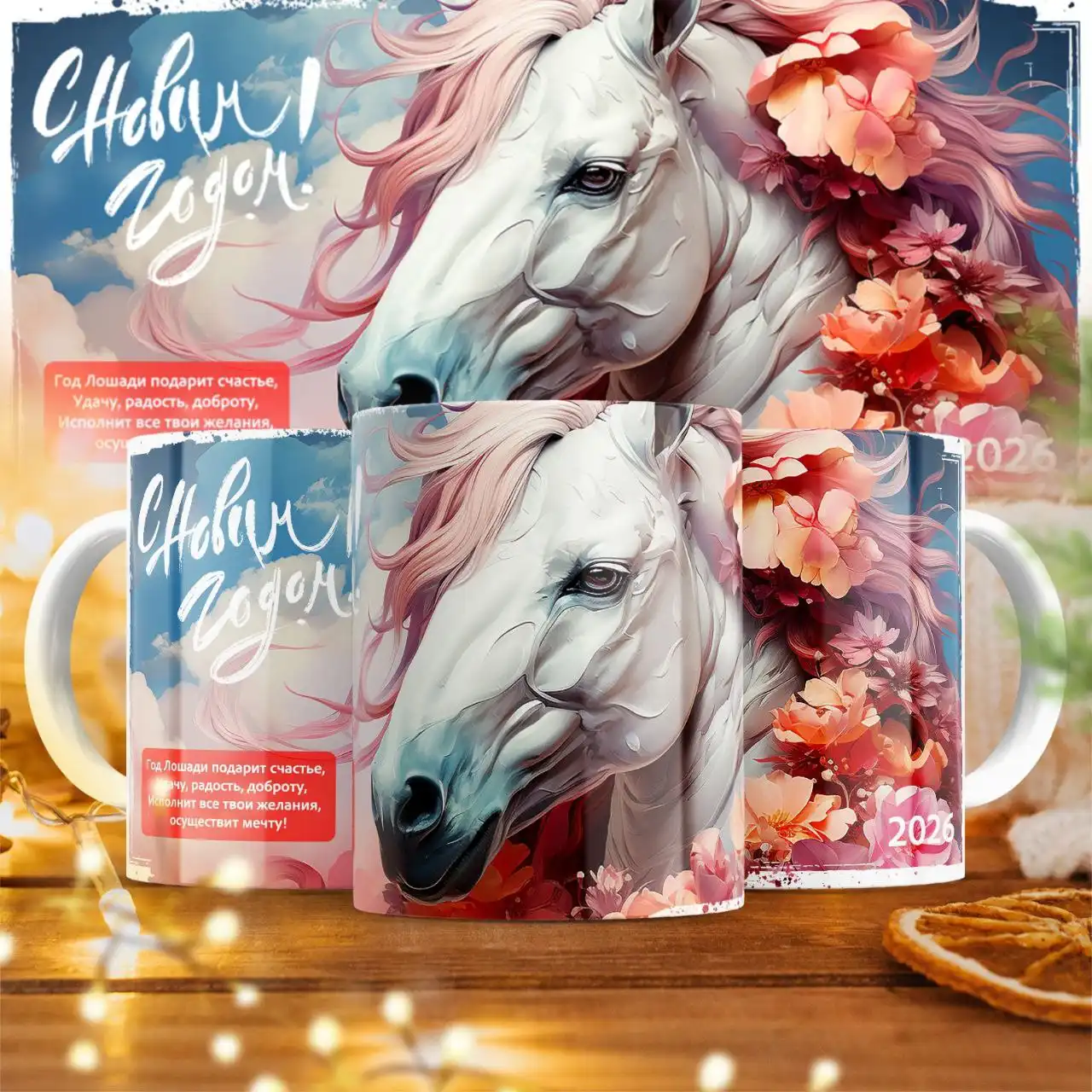 Новогодние подарки и сувенирная продукция с печатью