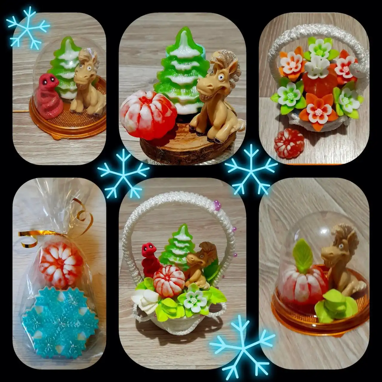 Подсвечники из гипса и ароматное мыло ручной работы