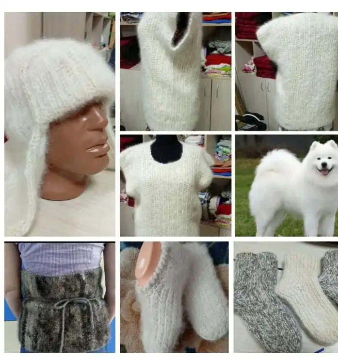 Изделия из собачьей шерсти ручной работы