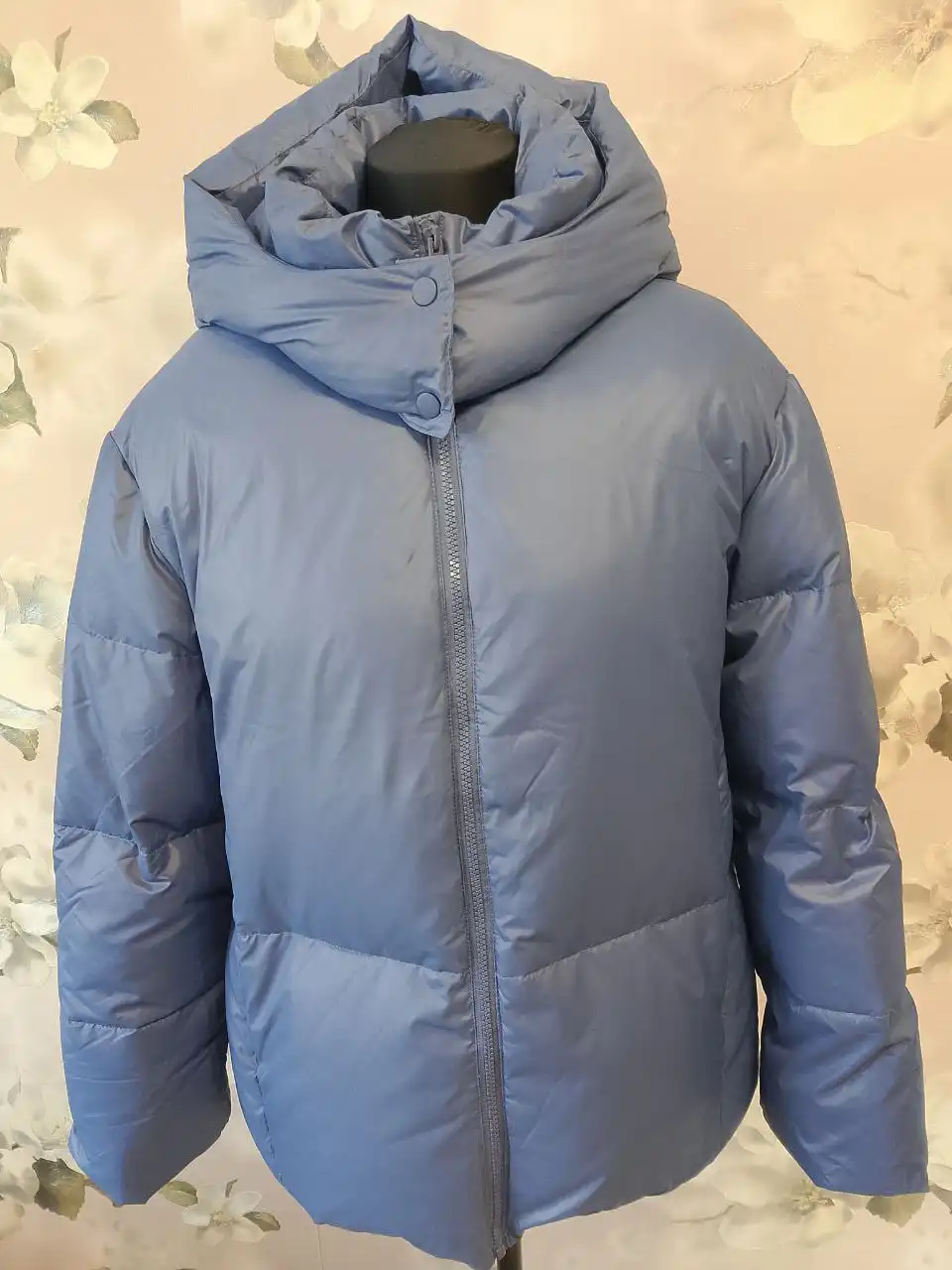 Новый теплый пуховик натуральный пух