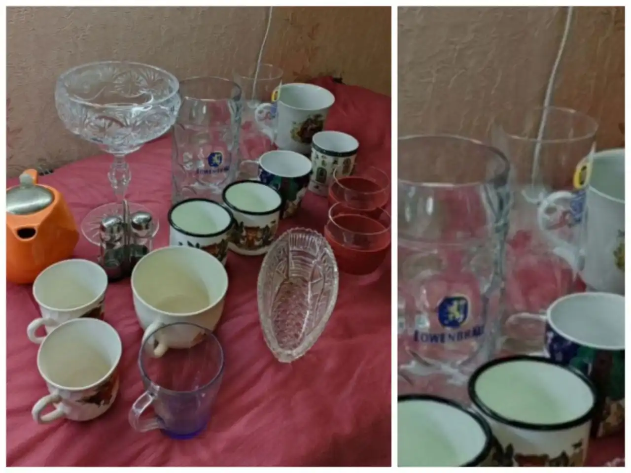 Посуда 17 предметов с хрусталем и бокалами - Посуда (Для дома и дачи) в Самара