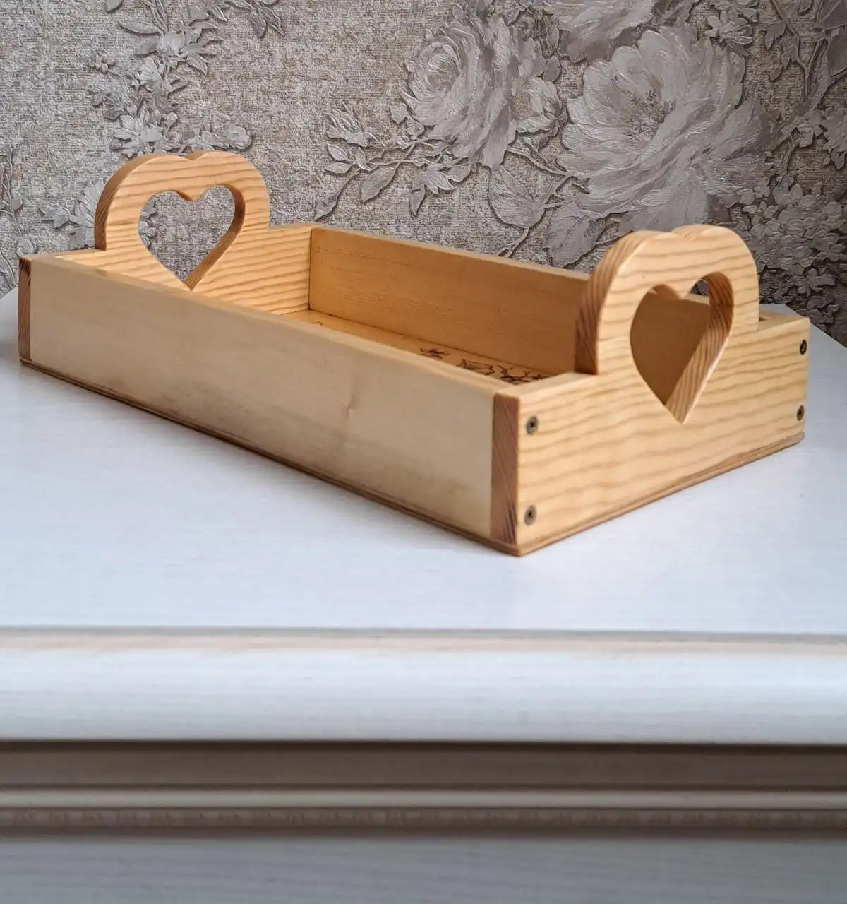 Деревянный поднос с выжиганием рисунка - Кухонные принадлежности (Для дома и дачи) в Самара