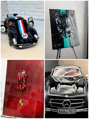 Арт-панно с машинами из эпоксидной смолы - Хобби и отдых в Самара