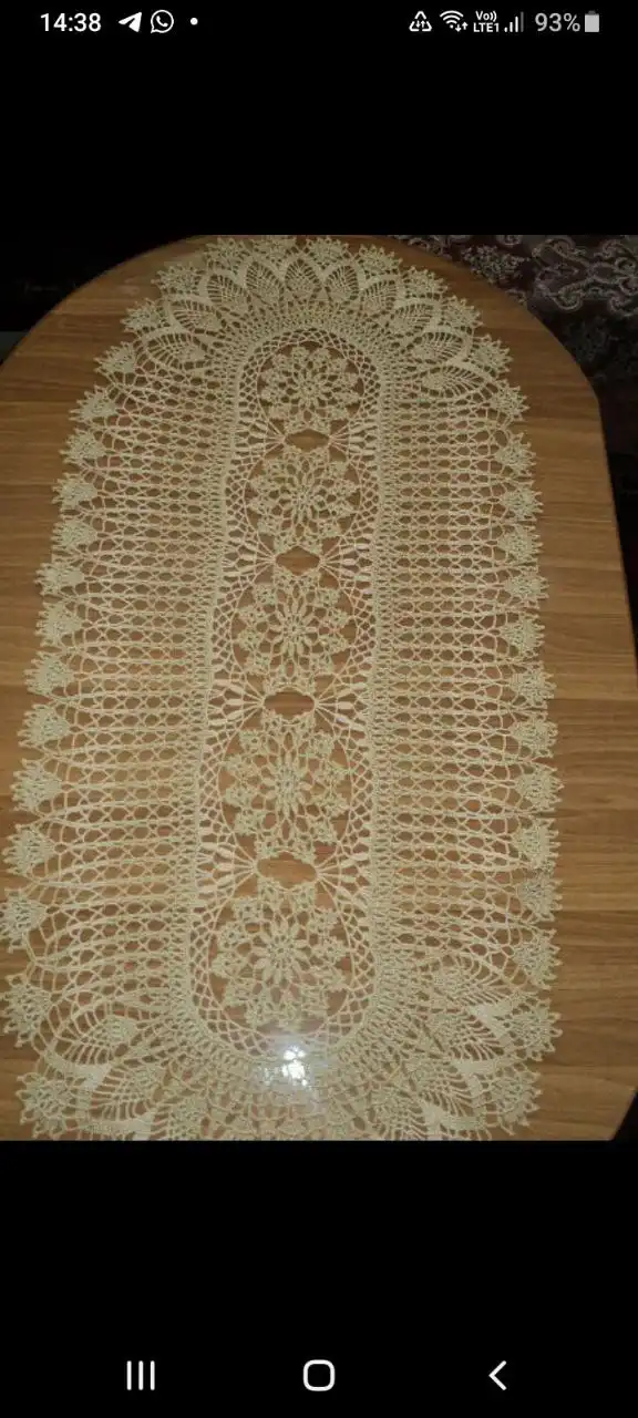 Ажурная дорожка ручной работы 140x46 см - Рукоделие (Хобби и отдых) в Самара