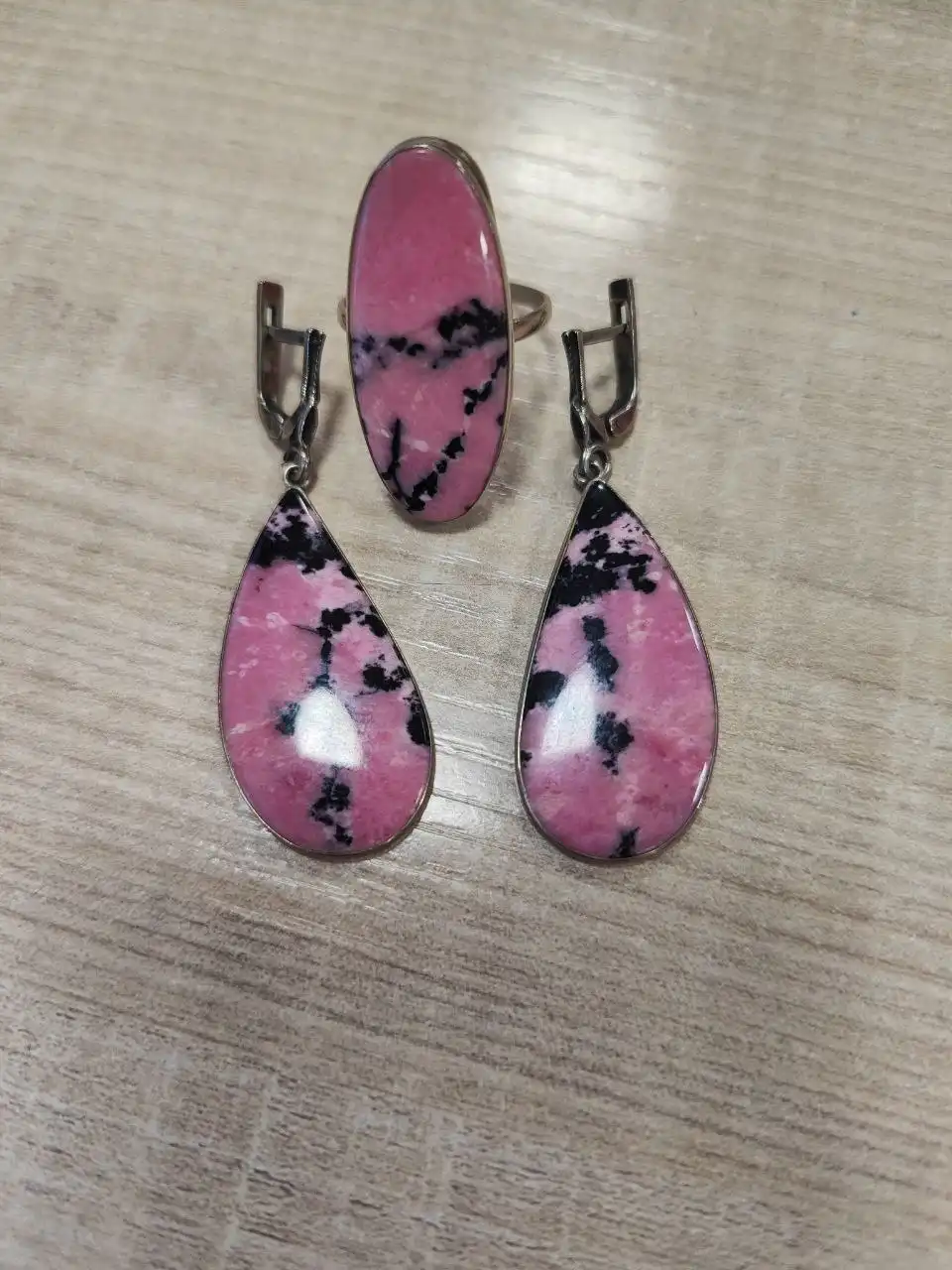 Комплект украшений из родонита - Украшения (Барахолка) в Самара