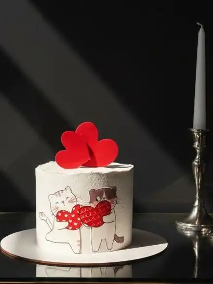 Торты ко Дню Святого Валентина с доставкой - Кулинария (Услуги) в Самара