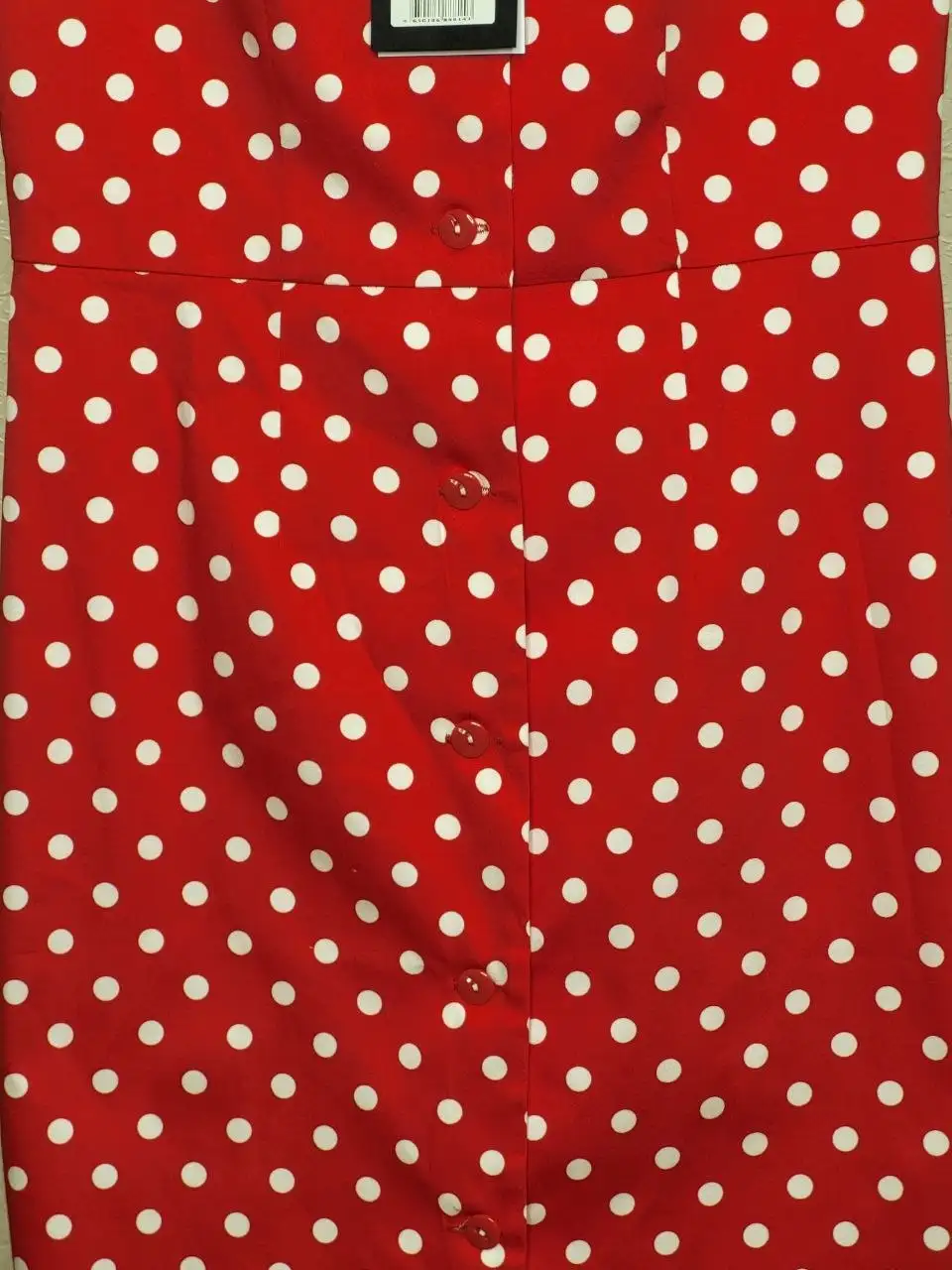 Новое платье Valentina красное с белым горохом - Платья (Одежда) в Самара