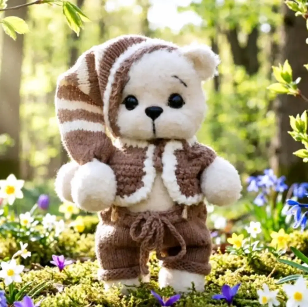 Ручной мишка 25 см с одеждой - Рукоделие (Хобби и отдых) в Самара