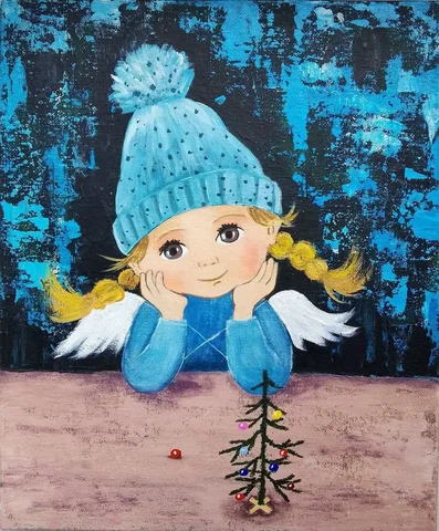 Картина Девочка - Растения для сада в Самара