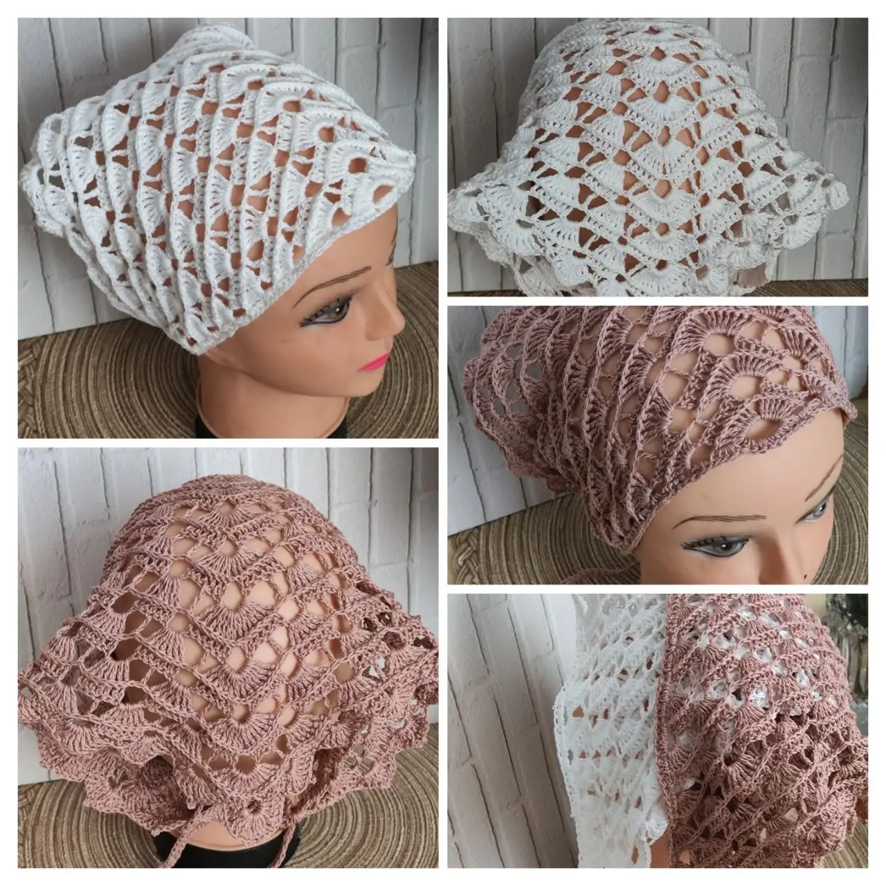 Косынка ручной работы из хлопка - Головные уборы (Одежда) в Самара