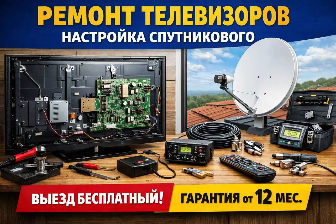 Ремонт телевизоров, настройка ТВ, компьютеров и ноутбуков - Ремонт электроники (Услуги) в Самара