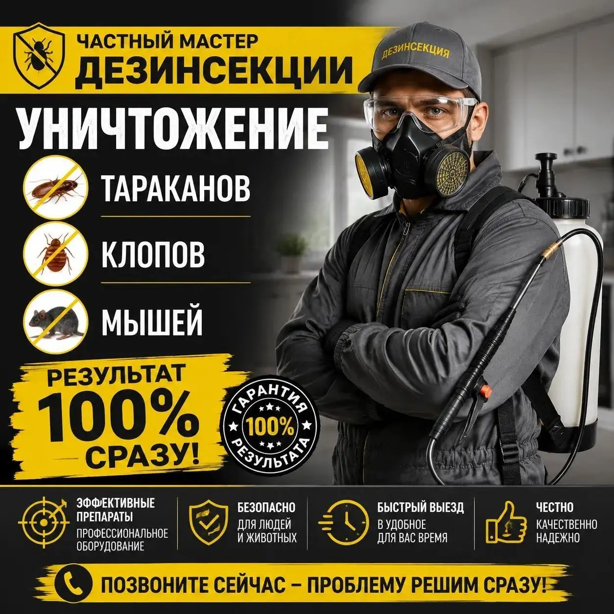 Уничтожение вредителей в Самаре - Дезинсекция (Услуги) в Самара