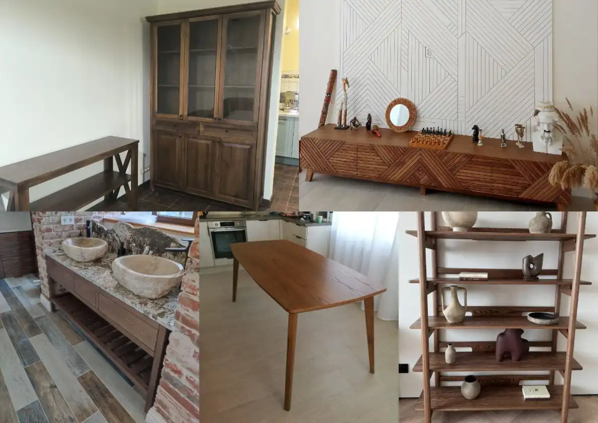 Мебель из массива и лестницы под ключ