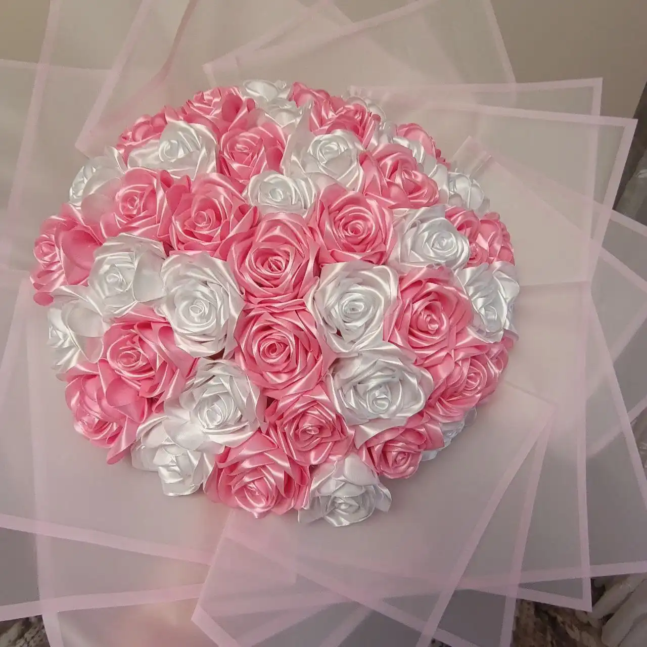 Букеты из атласных роз ручной работы на заказ - Рукоделие (Хобби и отдых) в Красножолм