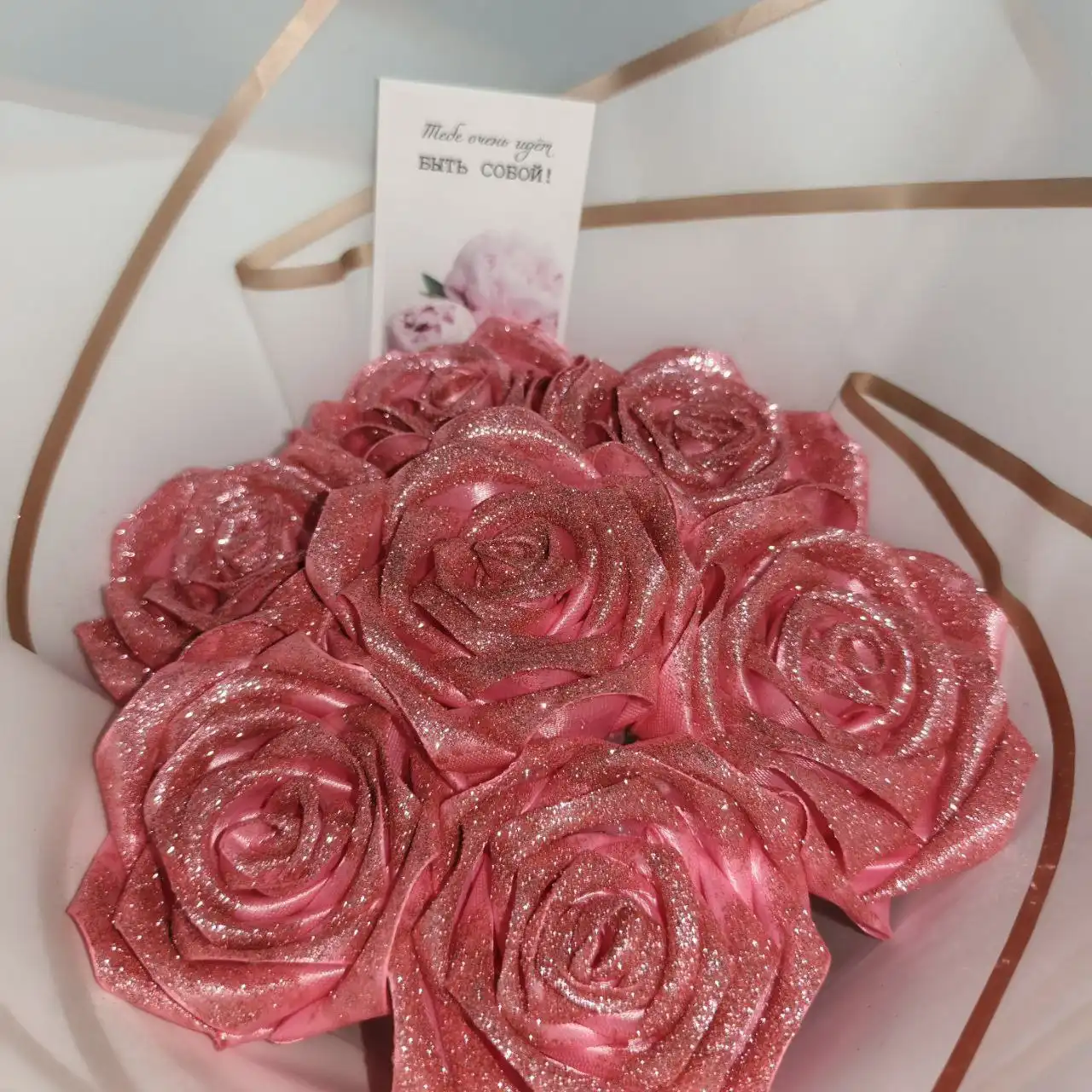 Букеты из атласных роз ручной работы на заказ - Рукоделие (Хобби и отдых) в Красножолм