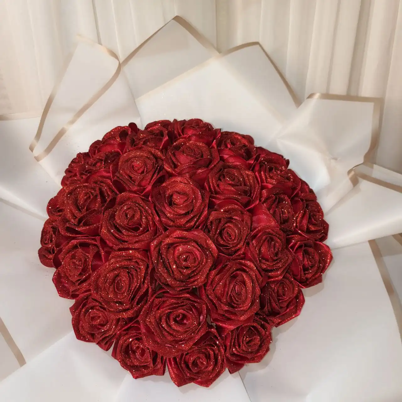 Букеты из атласных роз ручной работы на заказ - Рукоделие (Хобби и отдых) в Красножолм