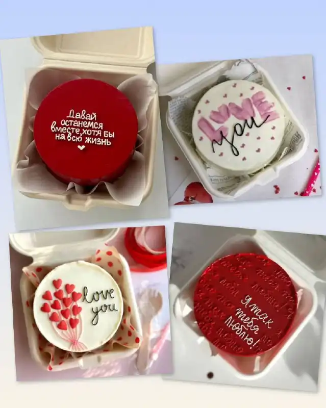 Бенто-торты на 14 февраля - Кондитерские изделия (Хобби и отдых) в Оренбург